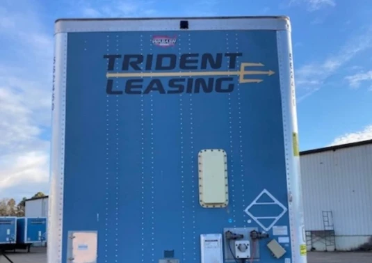 the back of a Trident Leasing Container